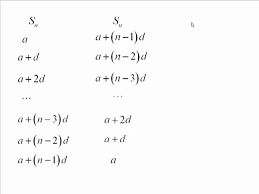 Arithmetic Series Proof Of The Sum