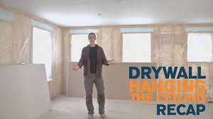hang drywall on the ceiling the right