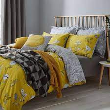 yellow bed linen yellow bedroom decor