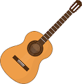 Classical guitar icon | Free icon rainbow | Over 4500 ...
