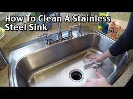 stainless steel sink sink cleaning