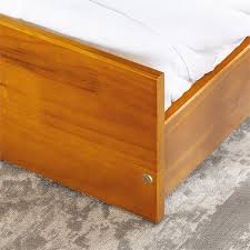 Solid Wood Twin Trundle Bed Frame With