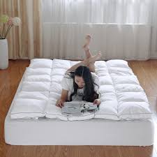 Spend this time at home to refresh your home decor style! Feather Mattress Thick Warm Foldable Single Or Double Mattress Fashion New Topper Quilted Bed Hotel Tatami Perspective Mattress Feather Mattress Mattress Doublemattress Bed Aliexpress