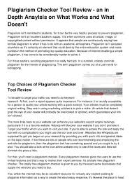 plagiarism checker tool review in depth analysis on what works and 