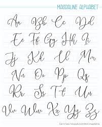 calligraphy alphabet exles free
