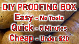 homemade dough proofing box with