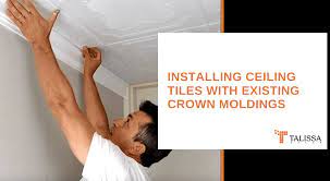 installing ceiling tiles with existing