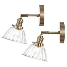Wingbo 1 Light Gold Wall Sconces