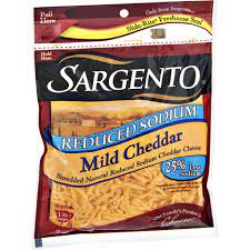 sargento reduced sodium mild cheddar