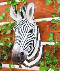 Madagascar Large Zebra Head Wall Decor