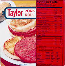 taylor thin sliced pork roll 6 oz