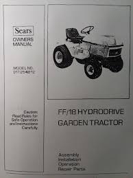 sears ff 18 lawn garden tractor front