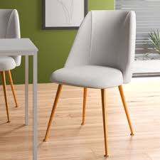 Our retreat dining chairs are made. Modern Contemporary White Chair Gold Legs Allmodern