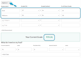 Grade Calculator Gpa Calculator