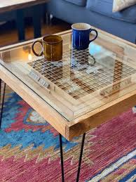 Rustic Scrabble Coffee Table With