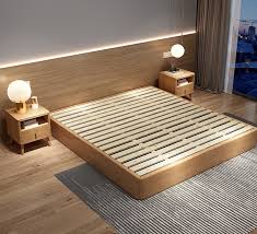Solid Wood Tatami Bed Furniture Home