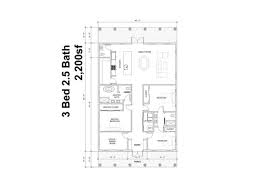 Modern House Plan 40 X 55 2200 Sf One