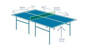 ping pong table dimensions what is
