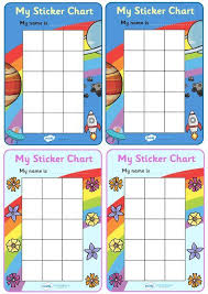 Twinkl Resources My Sticker Chart Classroom Printables