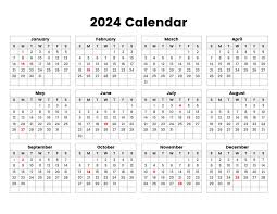 printable calendar 2024 simple