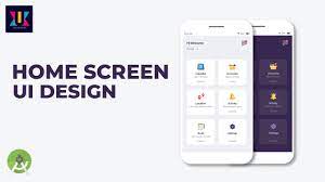 modern dashboard home screen ui design
