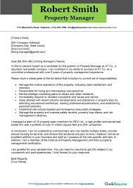 property manager cover letter exles