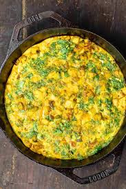 herby potato frittata recipe baked