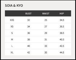 16 Symbolic Soia Kyo Size Chart