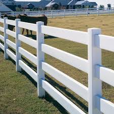 3 rail vinyl fence with wire hot