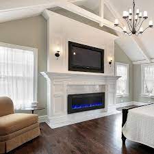 Electric Fireplace With Mantel Surround