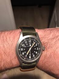 Hamilton khaki green field officer mechanical mens watch h69439363 38mm mens watches. Hamilton New Khaki Field Mechanical 38mm Watches