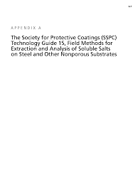 Appendix A The Society For Protective Coatings Sspc
