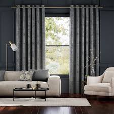 grey crushed velvet curtains stunning