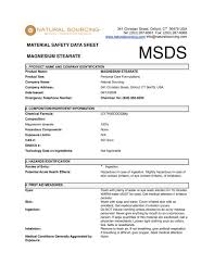 msds magnesium stearate natural