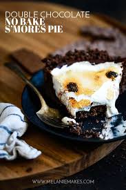 double chocolate no bake s mores pie