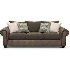 traditional two tone brown sofa