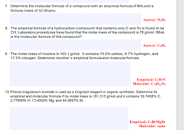 molecular formula of a compound