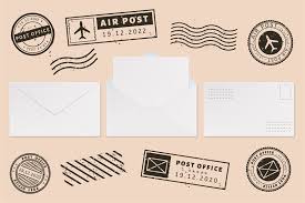 envelope template with st label