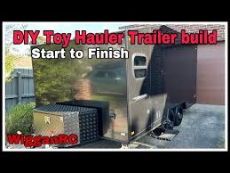 diy homemade toy hauler trailer build