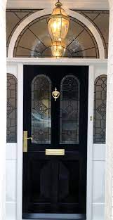 Grand Victorian Doors With Stained