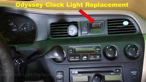 How To Replace Honda Odyssey In Dash Clock Light
