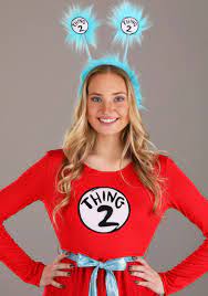 dr seuss thing 1 2 women s costume dress