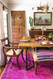 bohemian dining rooms with eclectic style