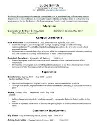 Best Resume Template Format Academic Cv Australia Latex