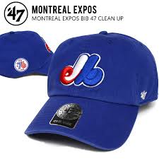 47brand Forty Seven Brand Montreal Expos Bib 47 Clean Up Cap Cleaning Up Cap Hat Royal