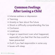 grieving the loss of a child coping