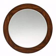 round brown vanity mirrors