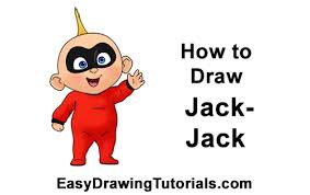 Learn how to draw this cute little goofy inspired by disney cuties. How To Draw Jack Jack From The Incredibles Video Step By Step Pictures