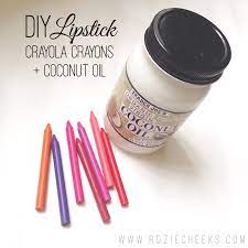 diy lipstick crayola crayons coconut