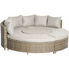 Outsunny 5 Pcs Outdoor Rattan Lounge